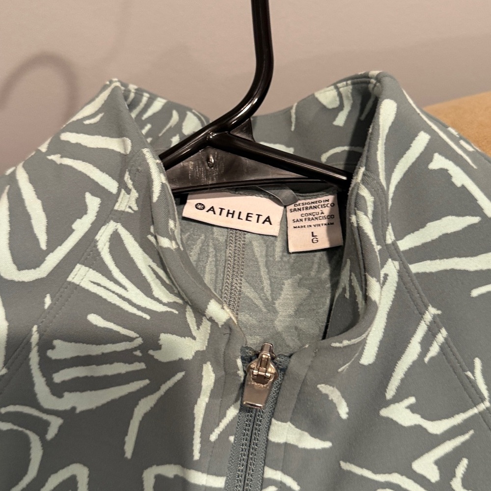 Athleta Salutation Green Pattern Jacket - image 2
